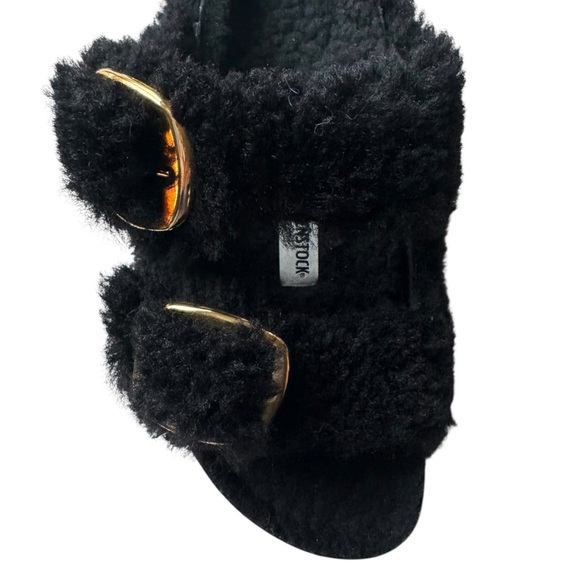 Birkenstock Arizona Big Buckle in Black Shearling | 37 (6) NWT - Picture 3 of 12
